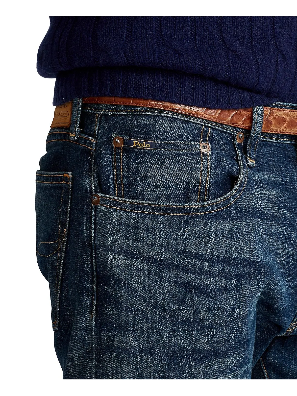 Мужские прямые джинсы hampton relaxed Polo Ralph Lauren — изображение 8 из 12, мульти