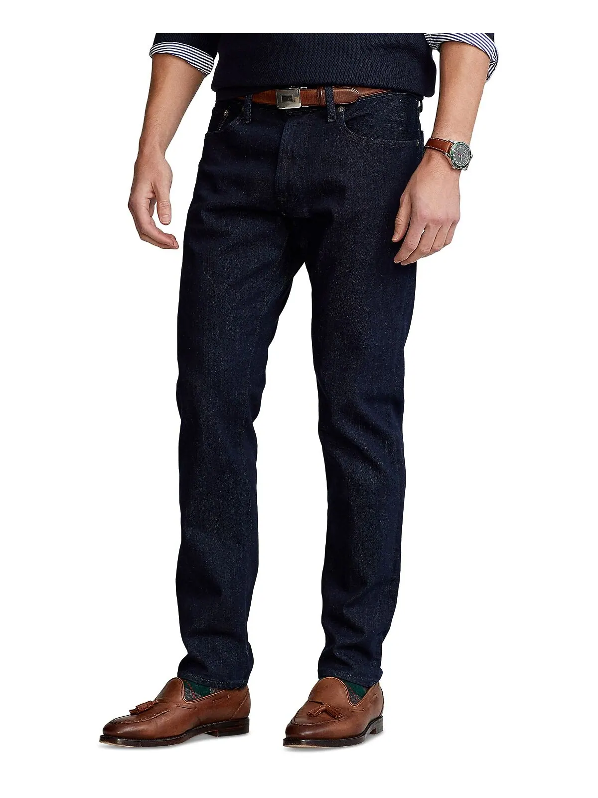 Мужские прямые джинсы hampton relaxed Polo Ralph Lauren — изображение 3 из 10, мульти