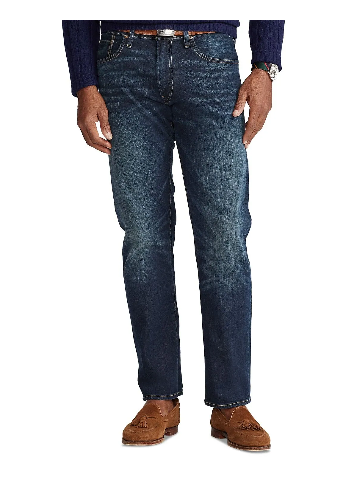 Мужские прямые джинсы hampton relaxed Polo Ralph Lauren — изображение 3 из 13, мульти