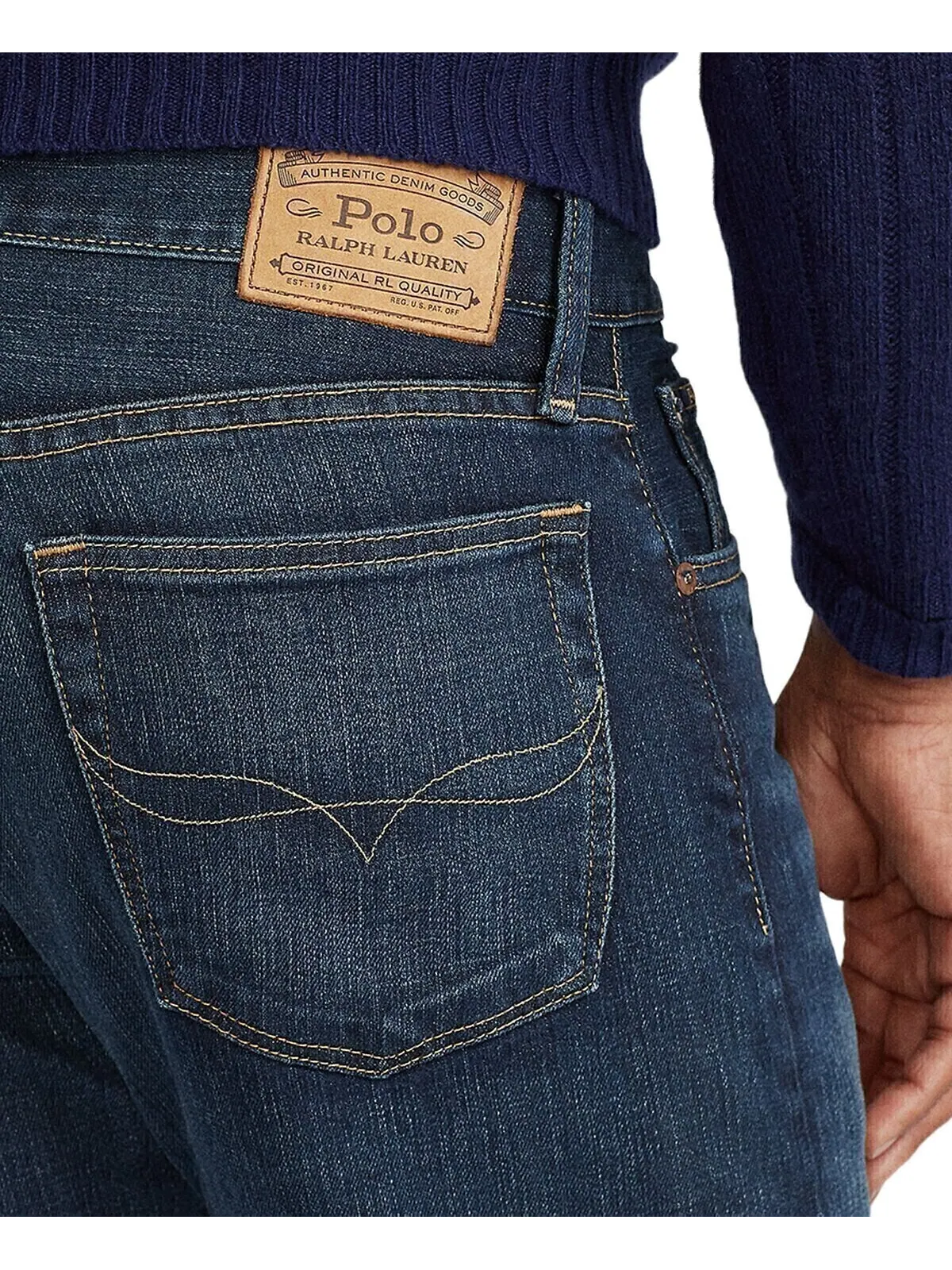 Мужские прямые джинсы hampton relaxed Polo Ralph Lauren — изображение 5 из 13, мульти