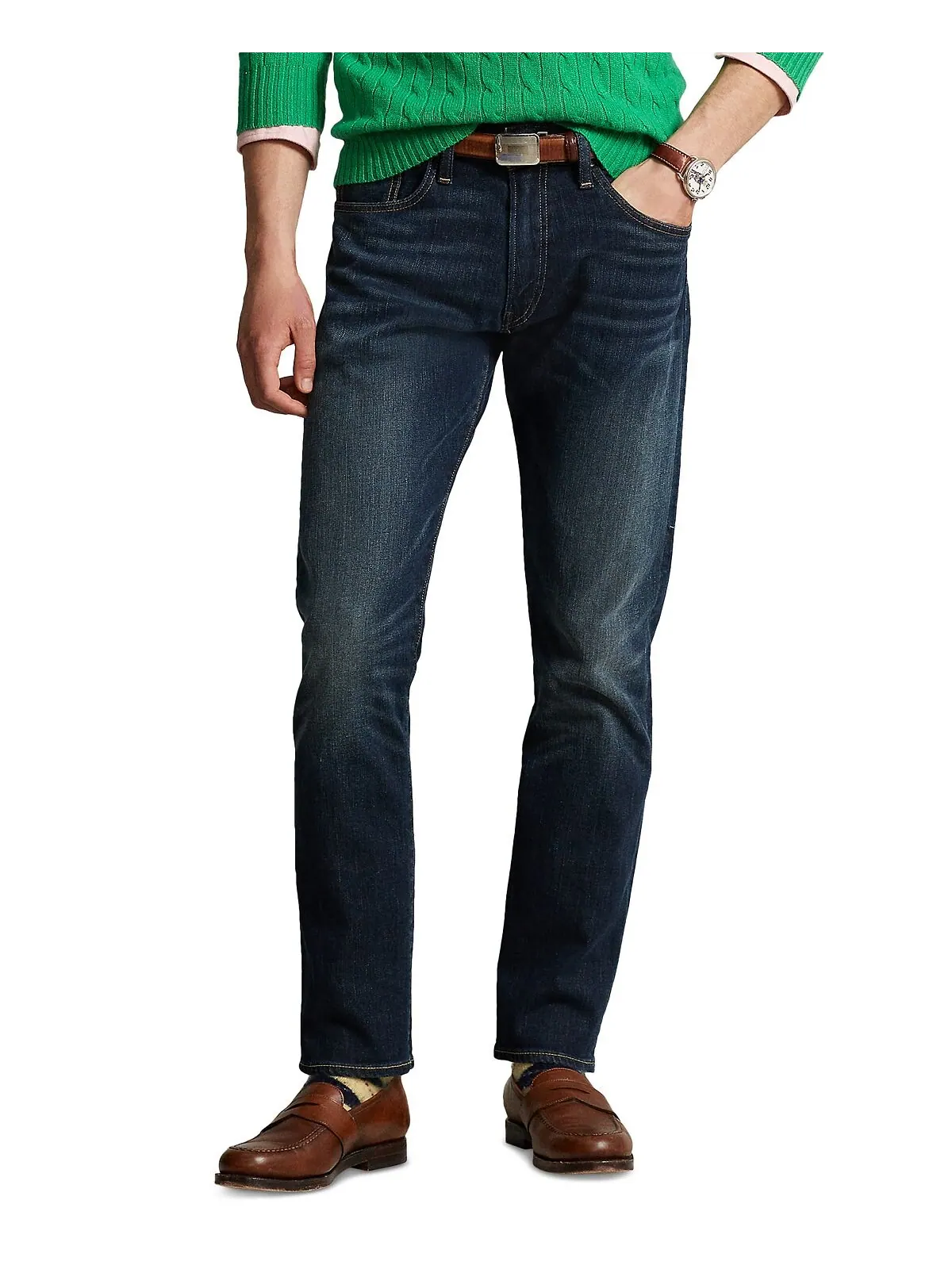 Мужские прямые джинсы hampton relaxed Polo Ralph Lauren — изображение 7 из 13, мульти