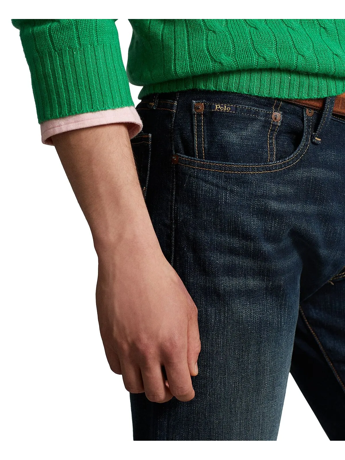 Мужские прямые джинсы hampton relaxed Polo Ralph Lauren — изображение 8 из 13, мульти