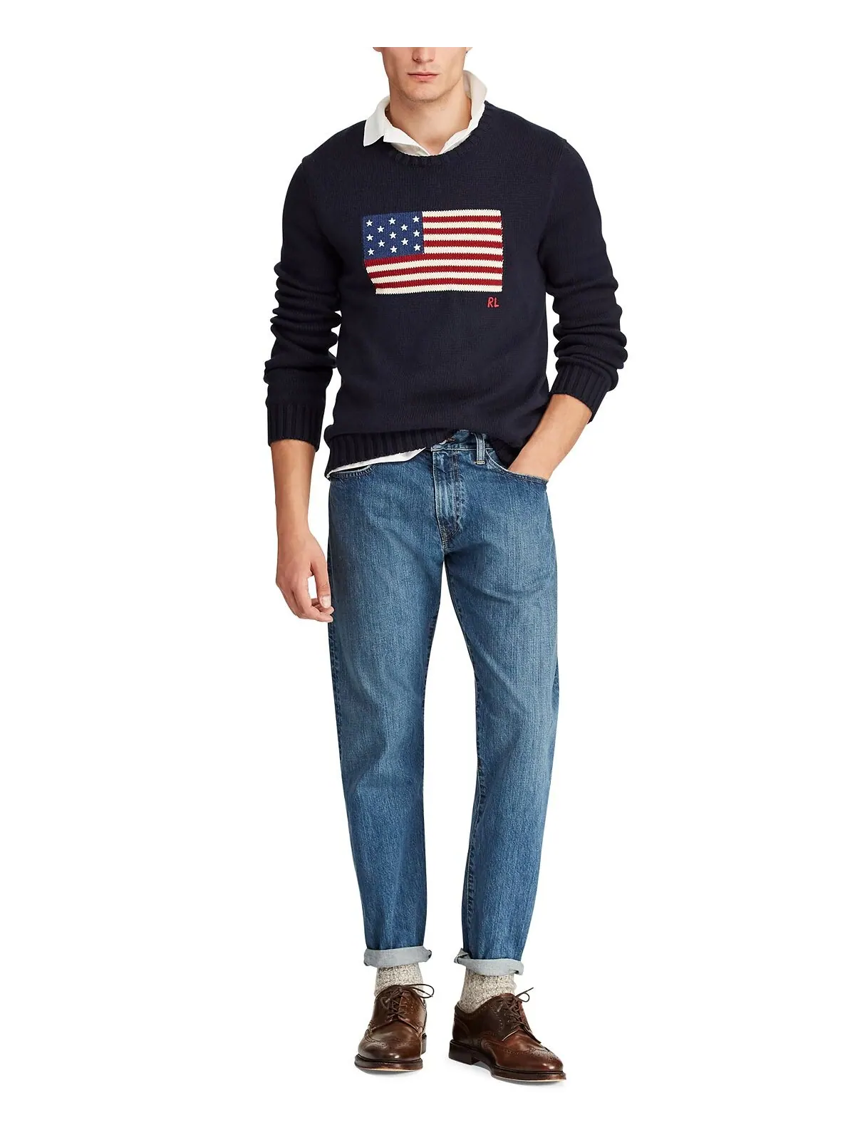 Мужские прямые джинсы hampton relaxed Polo Ralph Lauren — изображение 7 из 9
