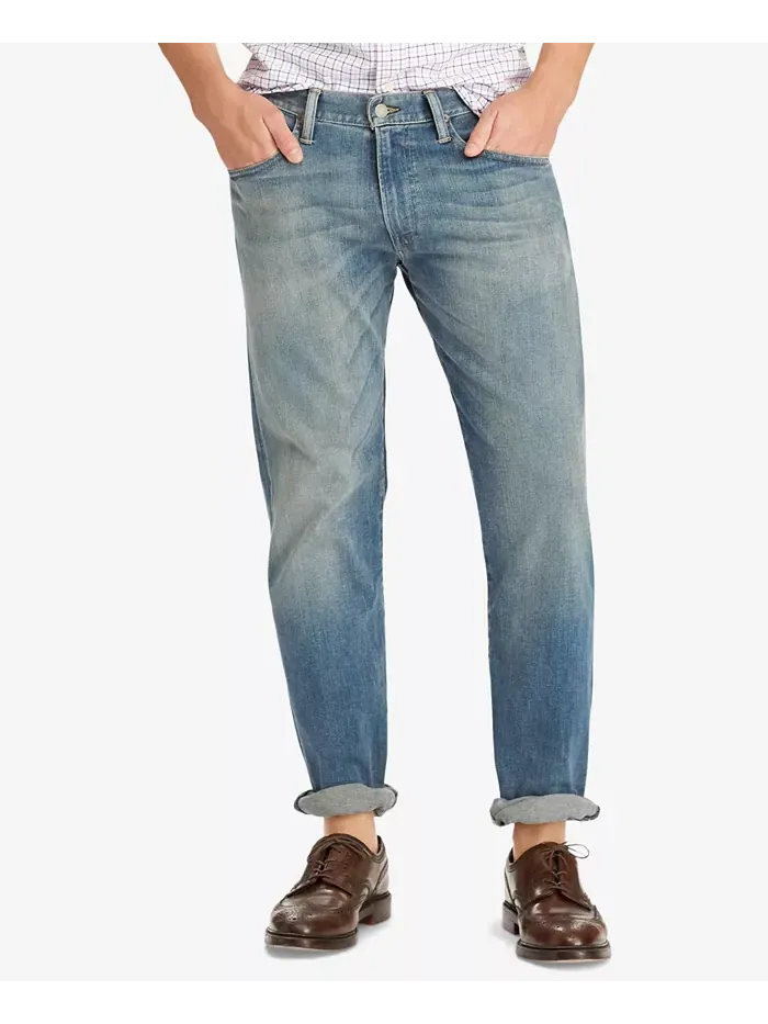 Мужские джинсы Hampton Relaxed Straight Polo Ralph Lauren — изображение 1 из 6, синий