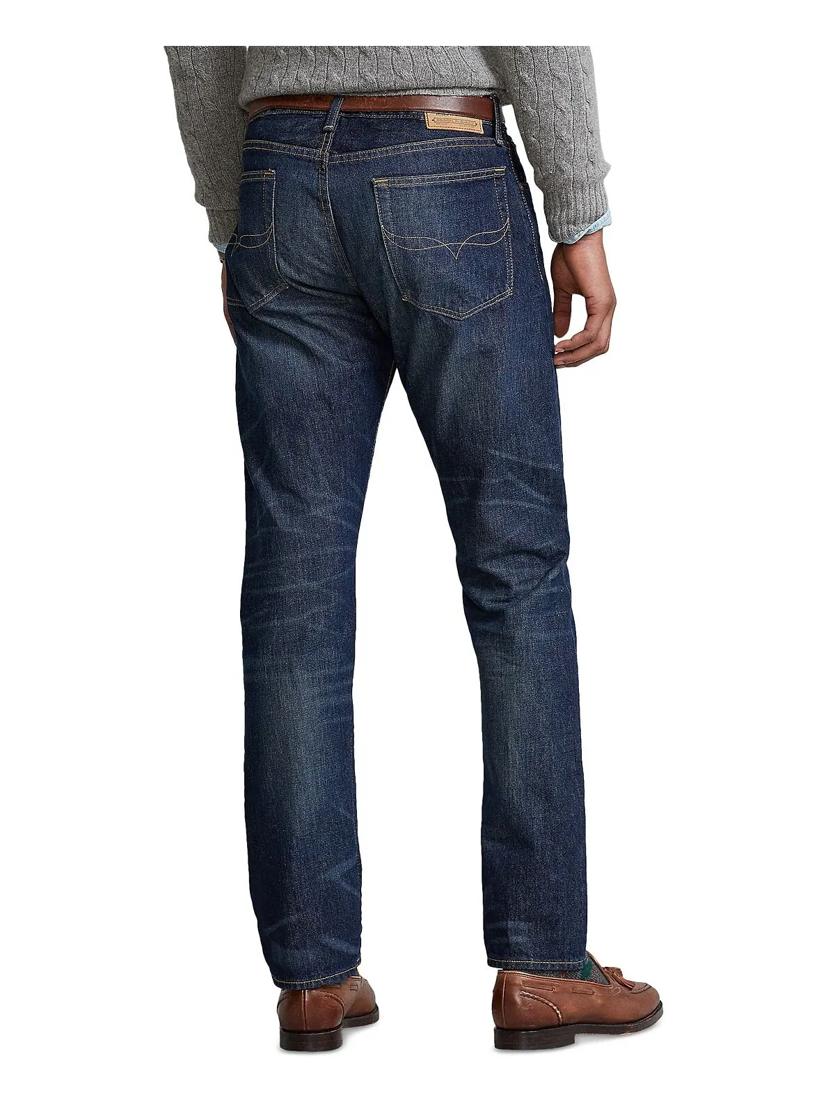 Мужские прямые джинсы hampton relaxed Polo Ralph Lauren — изображение 6 из 9, синий
