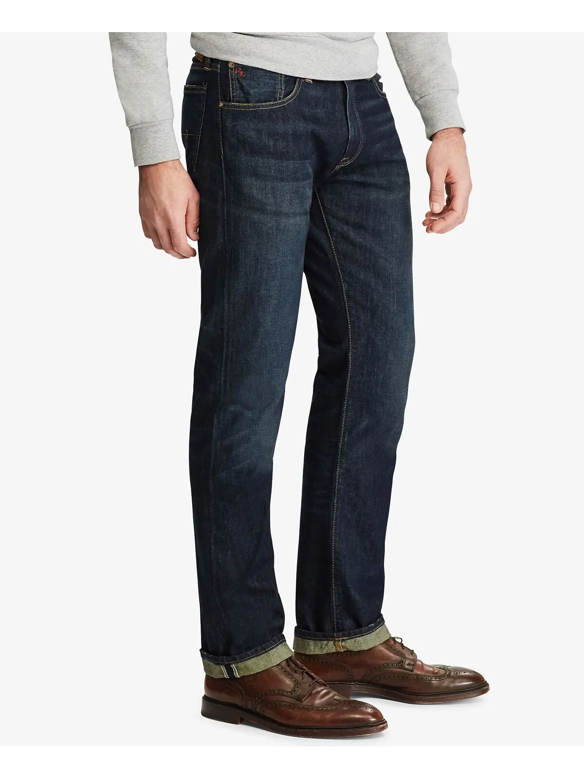 Мужские прямые джинсы hampton relaxed Polo Ralph Lauren — изображение 8 из 9, синий