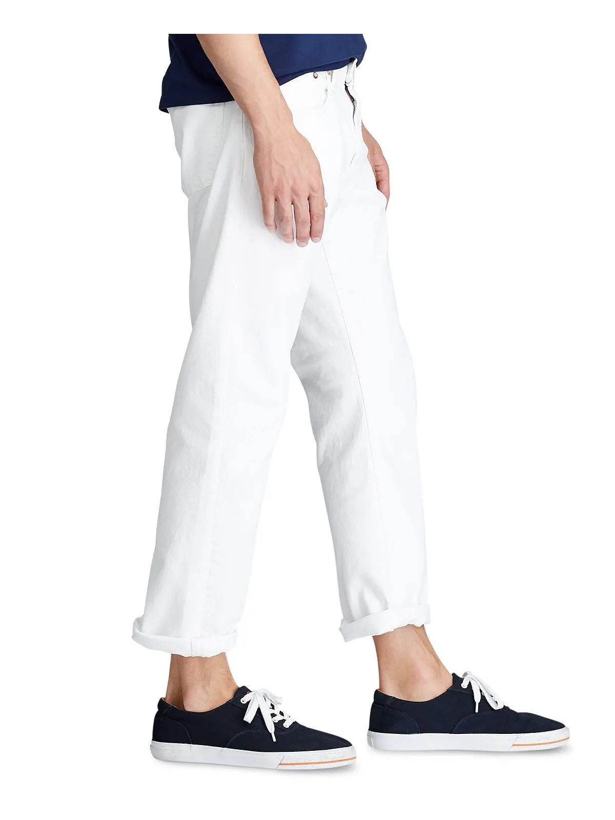 Мужские прямые джинсы hampton relaxed Polo Ralph Lauren — изображение 11 из 12, белый