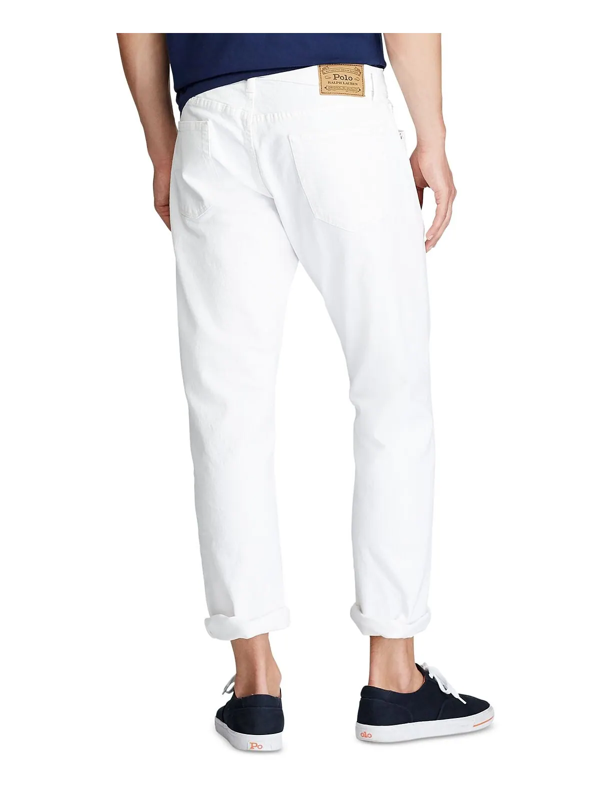 Мужские прямые джинсы hampton relaxed Polo Ralph Lauren — изображение 2 из 12, белый