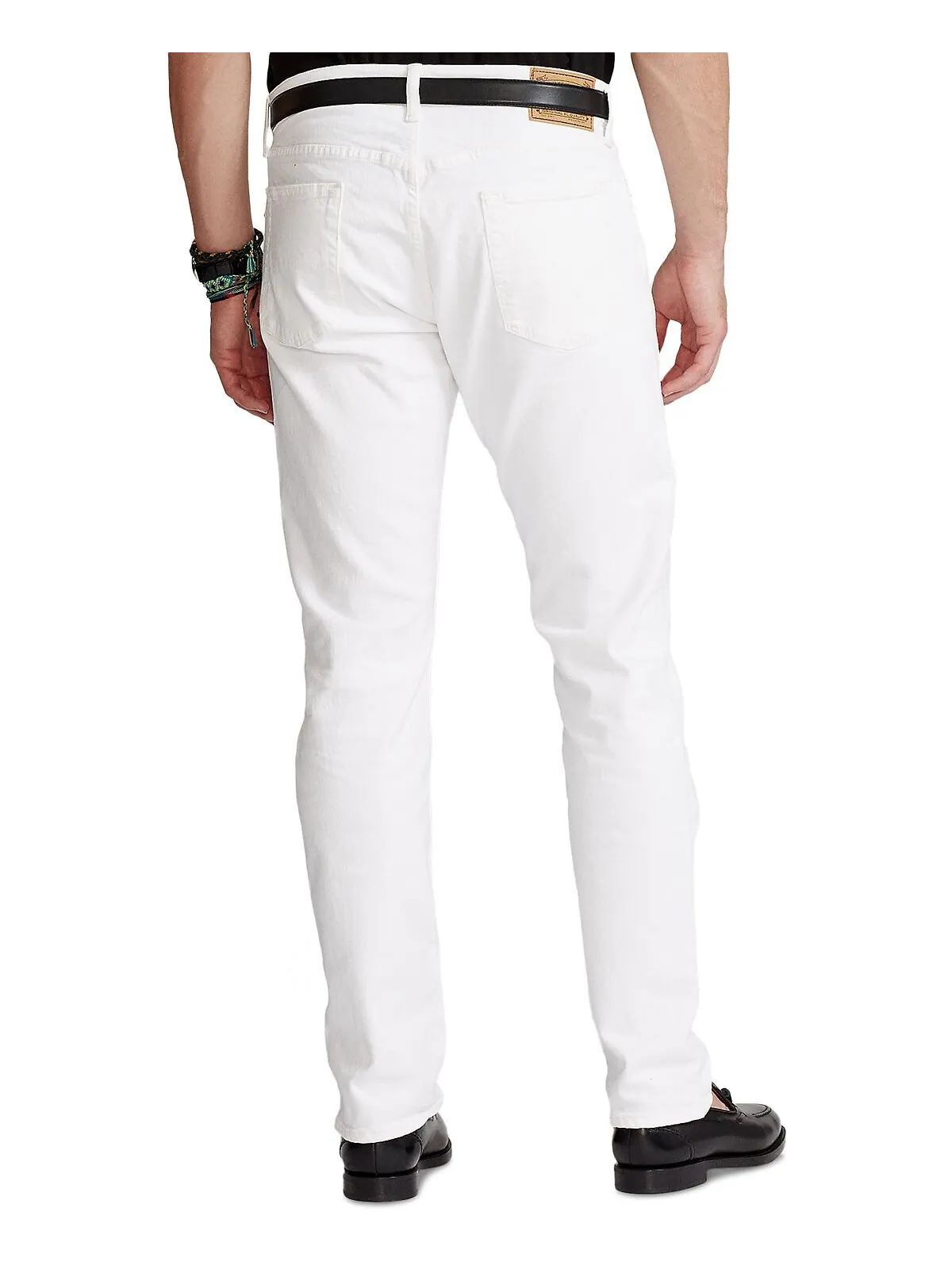 Мужские прямые джинсы hampton relaxed Polo Ralph Lauren — изображение 5 из 12, белый