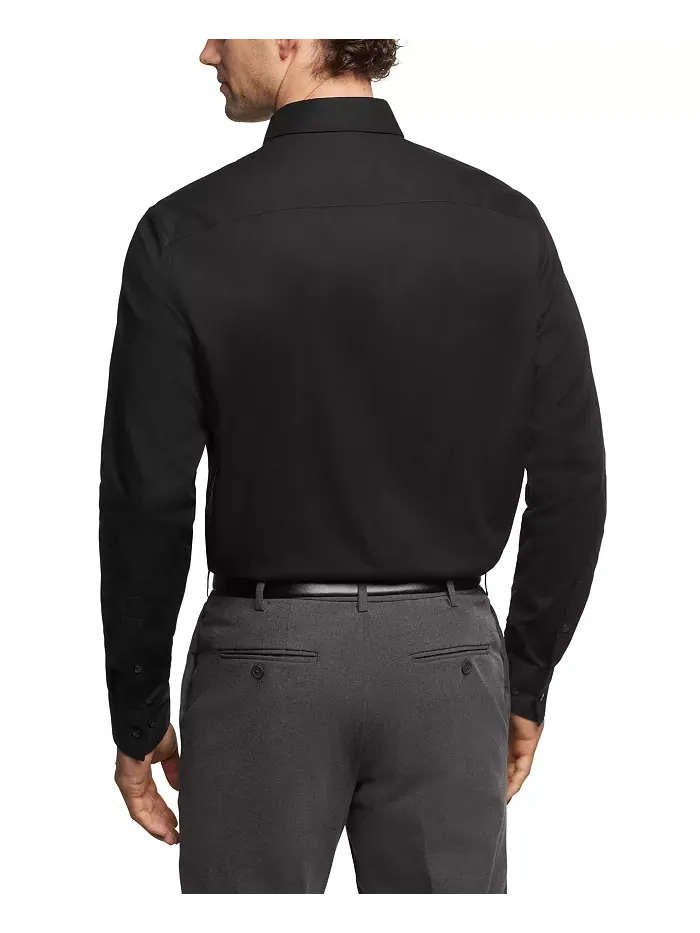 Бесконечная палитра цветов, мужская классическая рубашка Regular-Fit Calvin Klein — изображение 2 из 5, черный