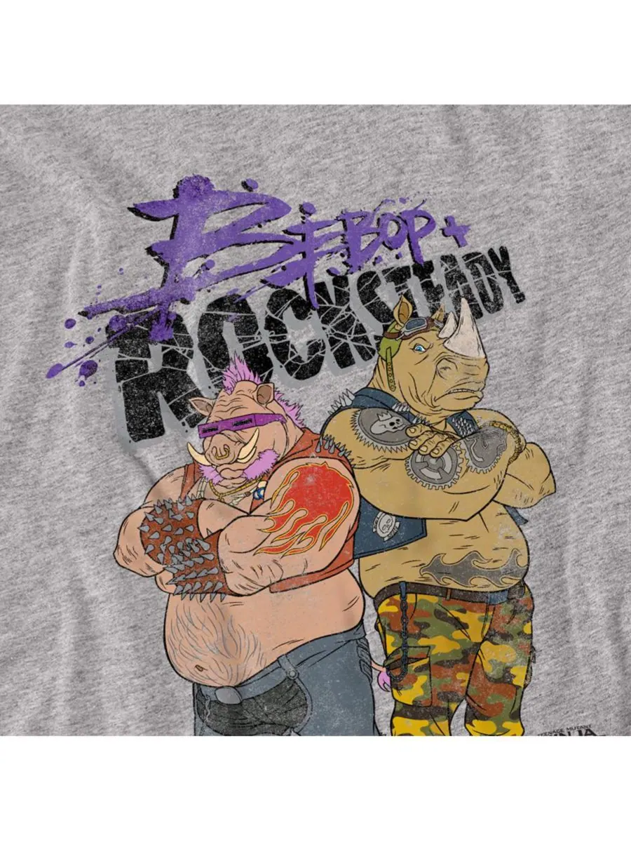 Мужская футболка Out Of The Shadows Bebop And Rocksteady Standing TEENAGE MUTANT NINJA TURTLES — изображение 2 из 3