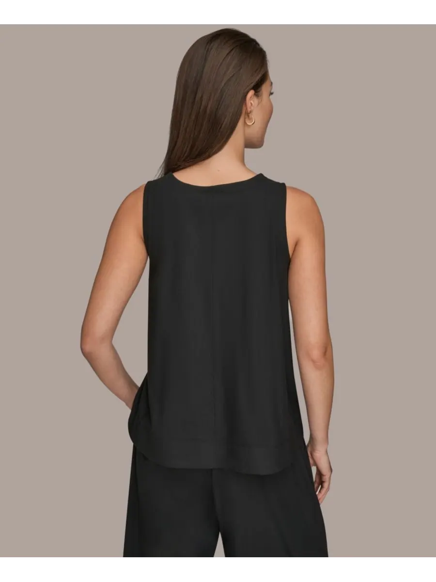 Женская блузка без застежек Donna Karan Weekend — изображение 2 из 9, черный