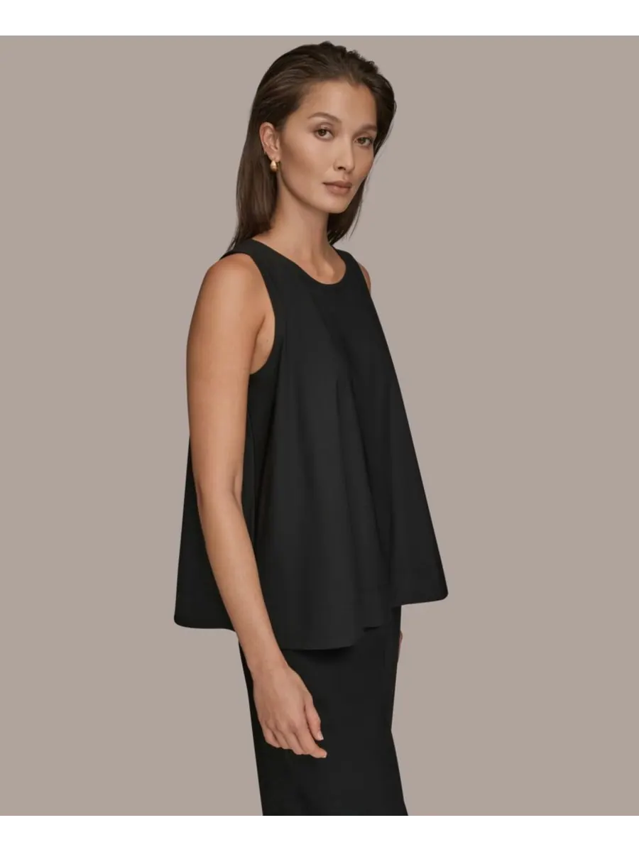 Женская блузка без застежек Donna Karan Weekend — изображение 3 из 9, черный