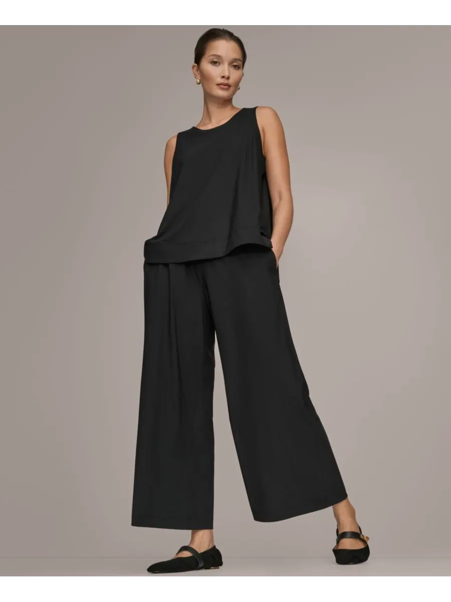 Женская блузка без застежек Donna Karan Weekend — изображение 5 из 9, черный