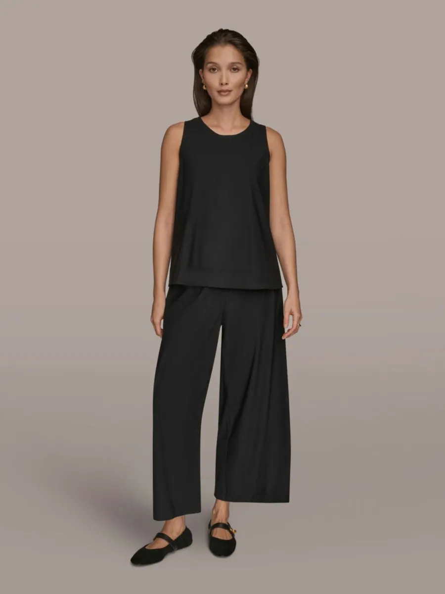 Женская блузка без застежек Donna Karan Weekend — изображение 6 из 9, черный