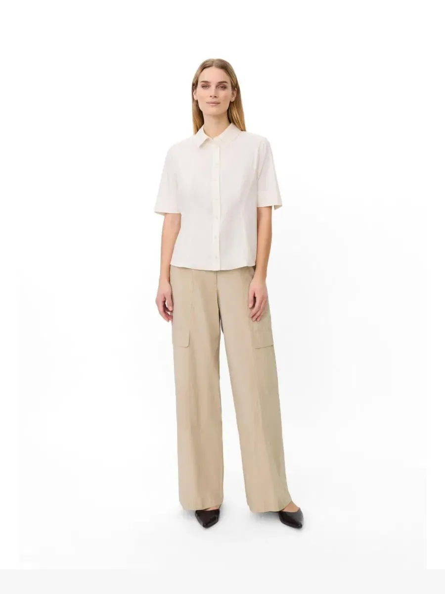 Широкие брюки-карго MaPlythora Wide Leg Cargo Trousers Masai Copenhagen — изображение 2 из 6, белый