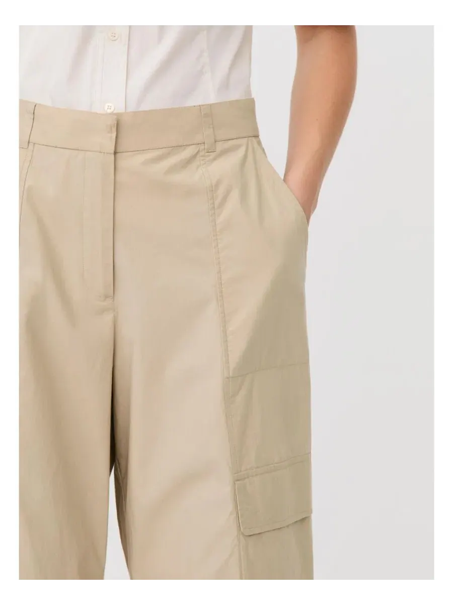 Широкие брюки-карго MaPlythora Wide Leg Cargo Trousers Masai Copenhagen — изображение 4 из 6, белый