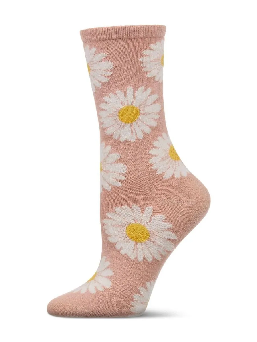 Женские кашемировые носки Daisies MeMoi — изображение 1 из 3, пудровый розовый