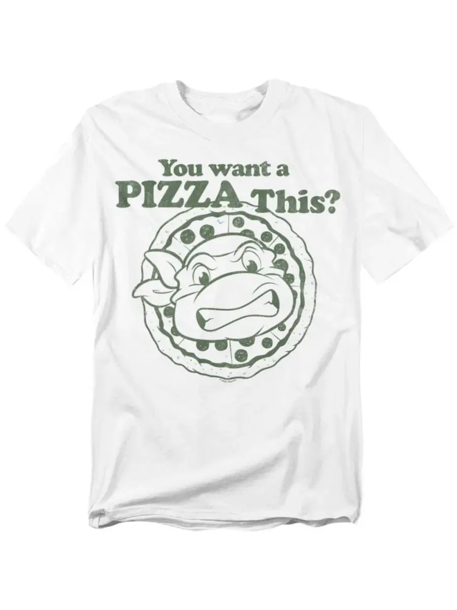 Футболка с графическим принтом You Want a Pizza Me Teenage Mutant Ninja Turtles — изображение 1 из 3, белый