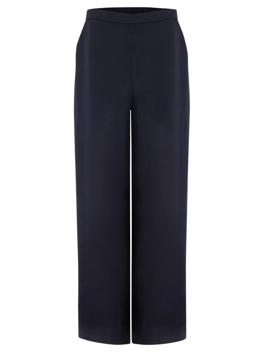 Брюки женские сатиновые с высокой посадкой, модель Beccy Satin Trouser Phase Eight — изображение 7 из 8, синий