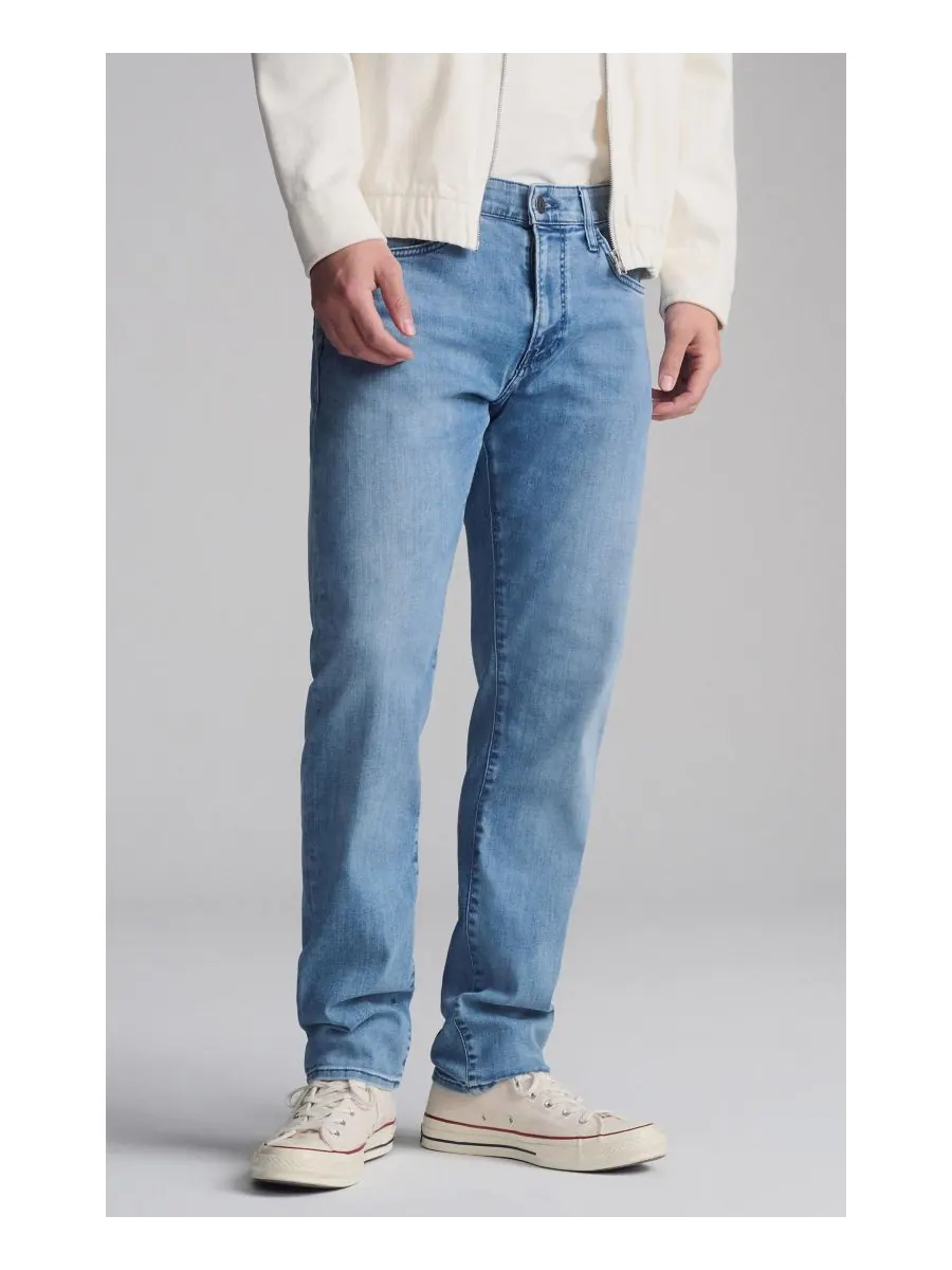 Мужские брюки Mavi Jake Slim Leg в светлом оттенке с матовой поверхностью Supermove Mavi Jeans — изображение 2 из 6