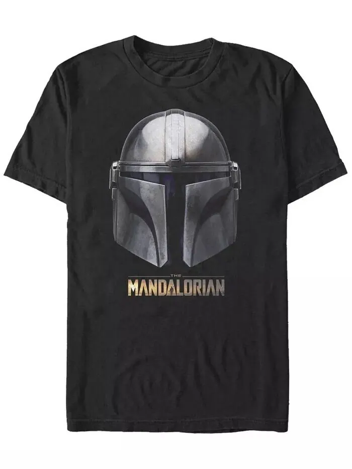 Футболка мужская с коротким рукавом Mandalorian Helmet Crew Fifth Sun — изображение 1 из 1, черный
