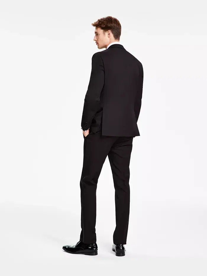 Мужской классический костюм-смокинг Slim-Fit Ready Flex Kenneth Cole Reaction — изображение 2 из 6, черный