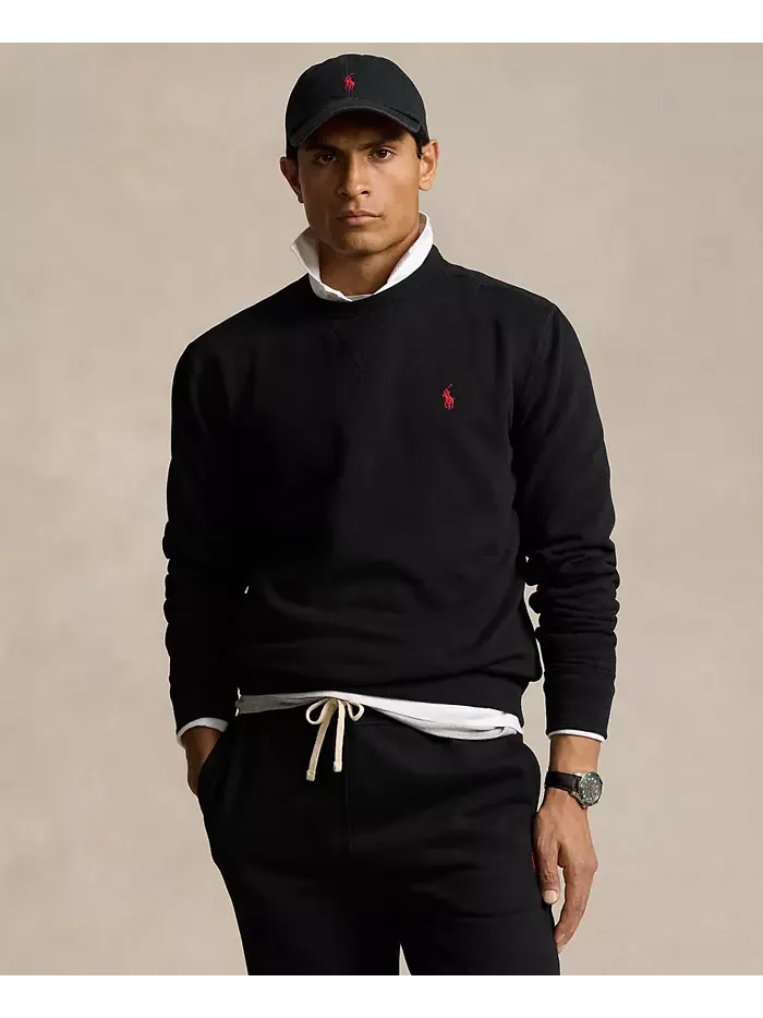 Мужской флисовый свитшот RL Polo Ralph Lauren — изображение 3 из 9, черный