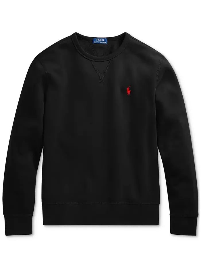 Мужской флисовый свитшот RL Polo Ralph Lauren — изображение 7 из 9, черный