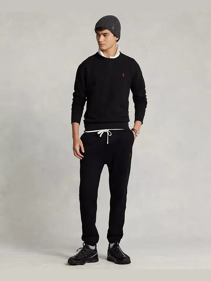 Мужской флисовый свитшот RL Polo Ralph Lauren — изображение 9 из 9, черный