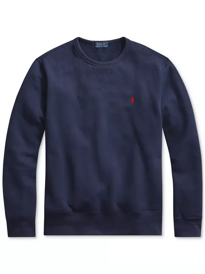 Мужской флисовый свитшот RL Polo Ralph Lauren — изображение 7 из 9, темно-синий