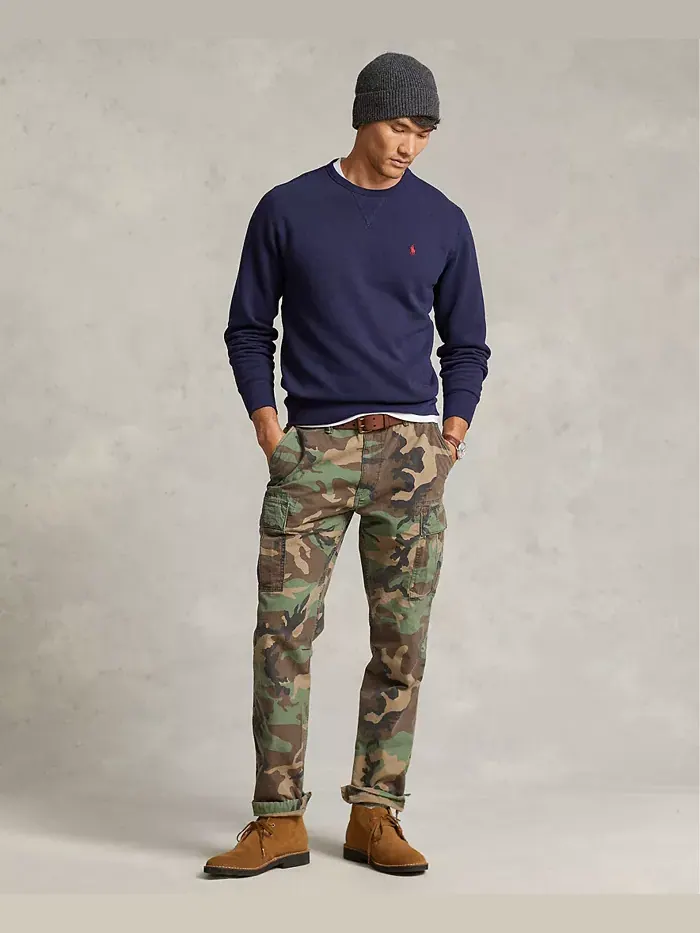 Мужской флисовый свитшот RL Polo Ralph Lauren — изображение 9 из 9, темно-синий