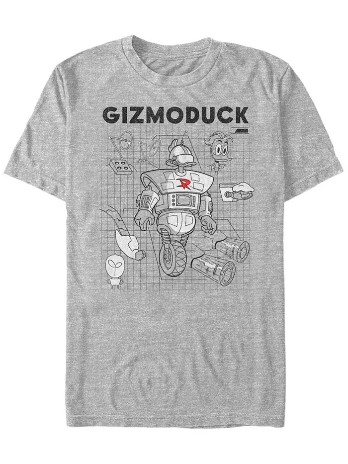Мужская футболка с коротким рукавом Gizomoduck Schematic Fifth Sun — изображение 1 из 1, серый