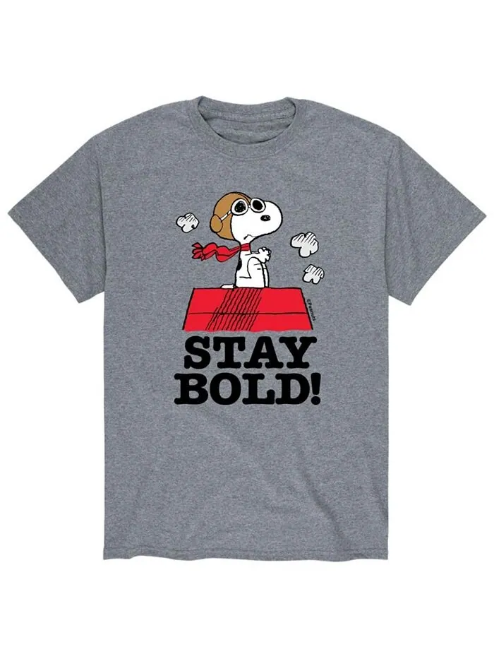 Мужская футболка Peanuts Stay Bold AIRWAVES — изображение 1 из 2, серый