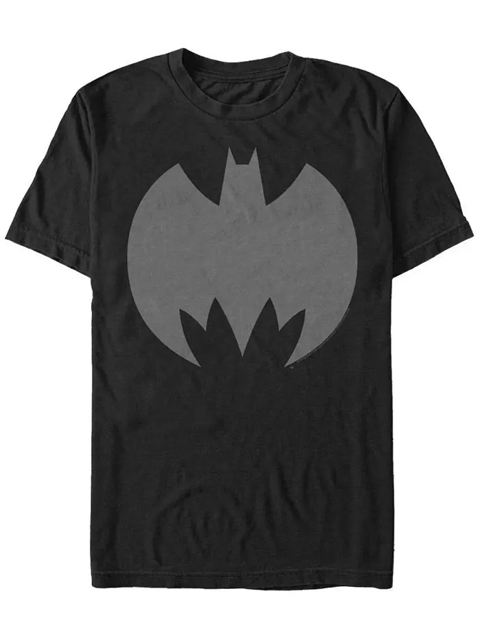 Мужская футболка с короткими рукавами и логотипом DC Batman Retro Bat Fifth Sun — изображение 1 из 1, черный
