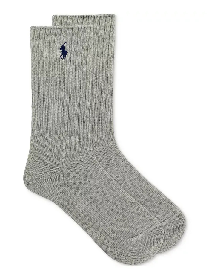 Женские классические ребристые носки 79104 Polo Ralph Lauren — изображение 1 из 1, серый