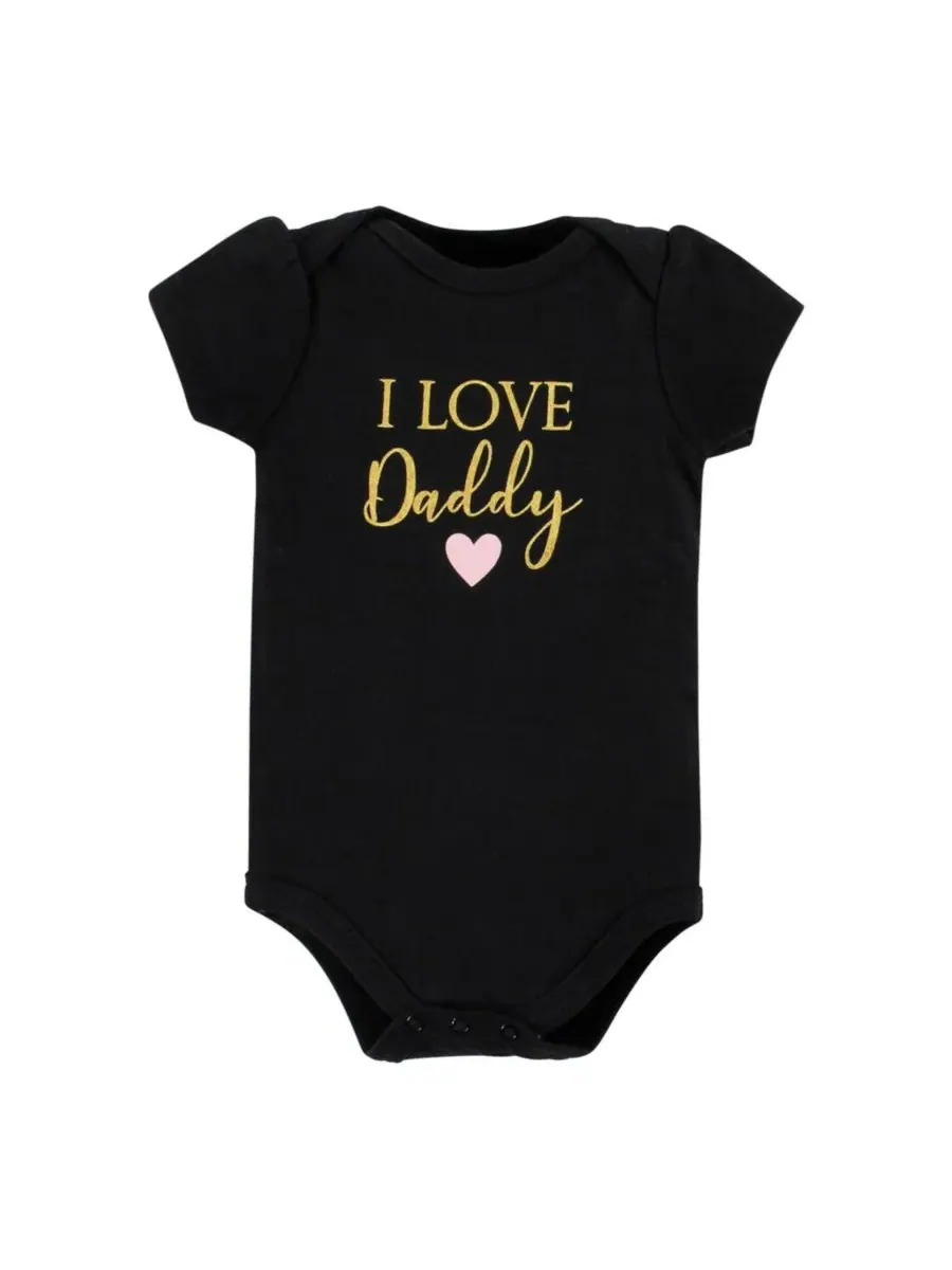 Хлопковый боди, брюки и комплект обуви Hudson Baby, Girl Daddy — изображение 3 из 5