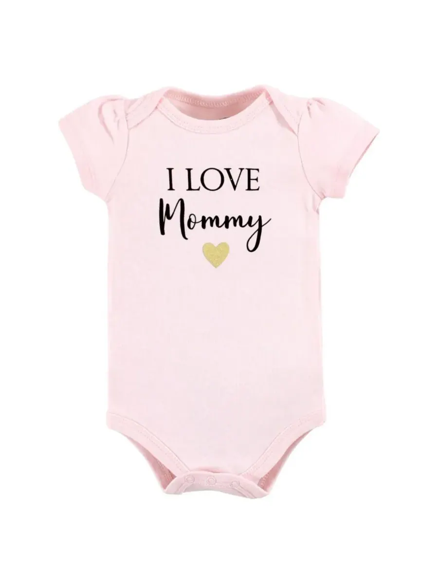 Хлопковый боди, брюки и комплект обуви Hudson Baby, Girl Mommy — изображение 2 из 5