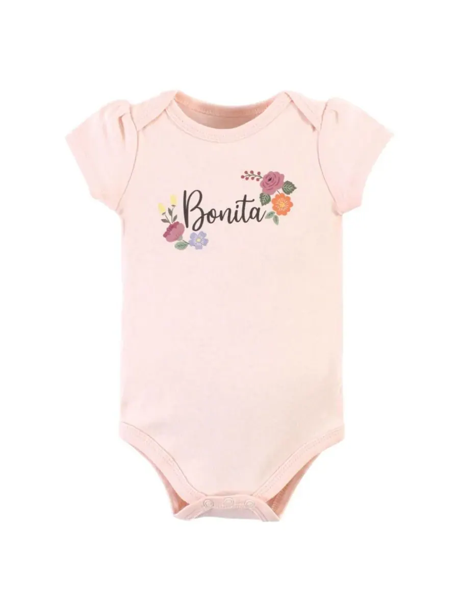 Хлопковый боди, брюки и комплект обуви Hudson Baby, Bonita Short Sleeve — изображение 4 из 5