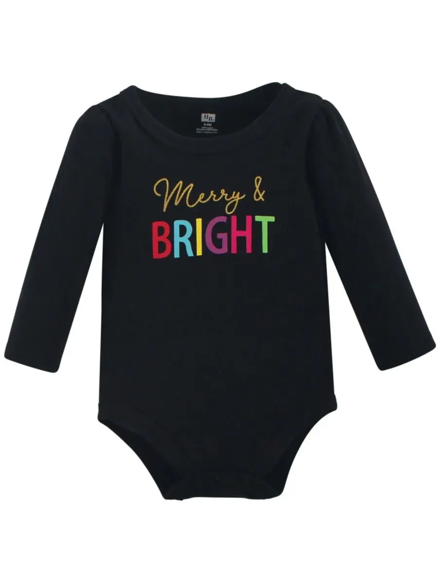 Хлопковый боди, брюки и комплект обуви Hudson Baby, Merry & Bright — изображение 2 из 4