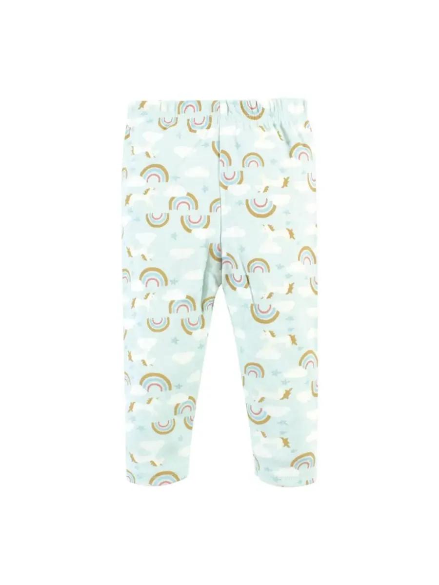 Хлопковый боди, брюки и комплект обуви Hudson Baby, Magical Rainbow Short Sleeve — изображение 4 из 5
