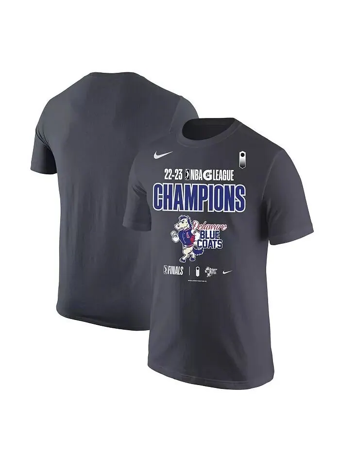 Мужская футболка Anthracite Delaware Blue Coats 2023 NBA G-League Champions Nike — изображение 1 из 3