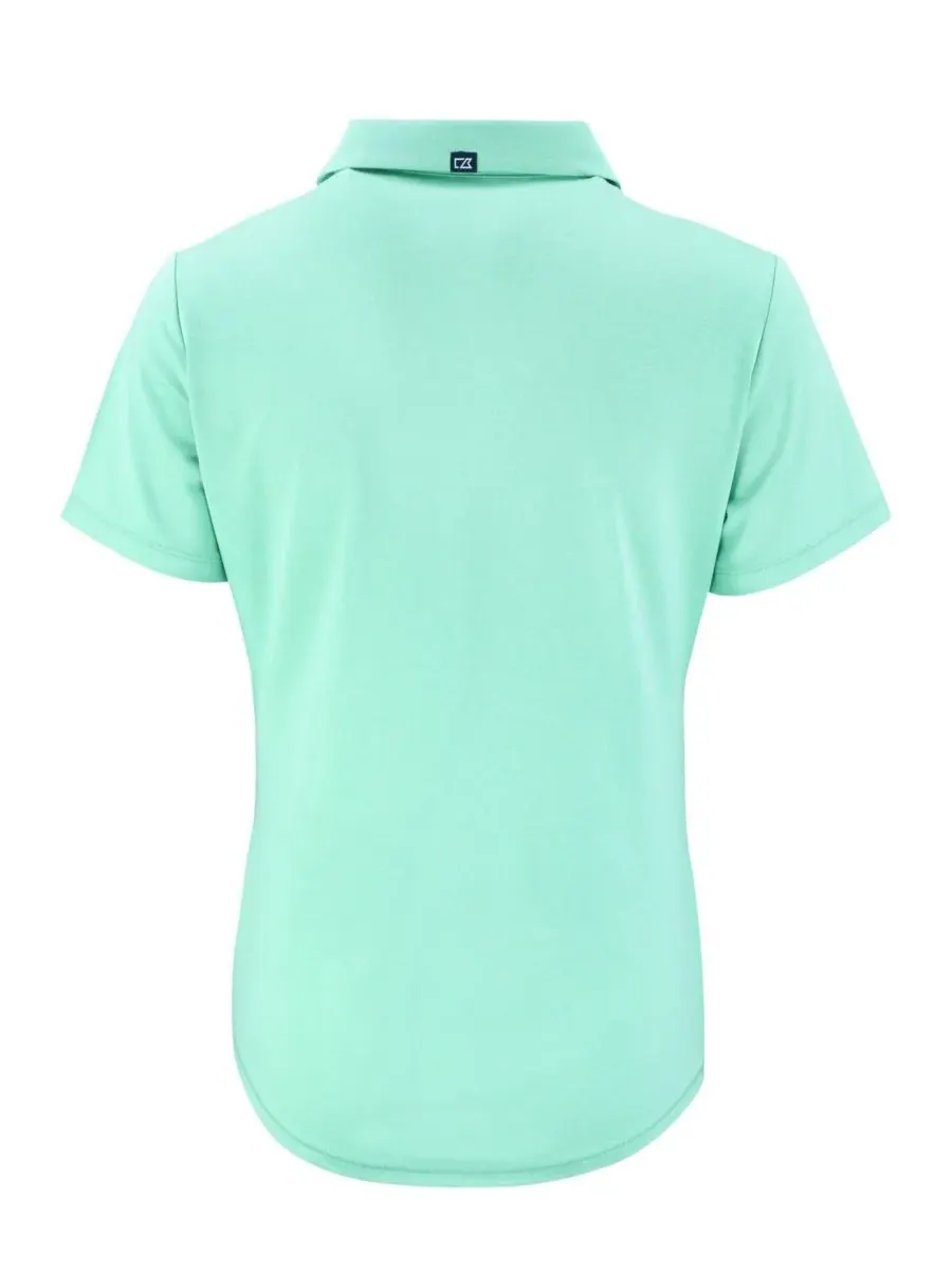 Женская поло Forge Stretch с коротким рукавом Cutter & Buck, Fresh Mint Heather — изображение 3 из 3