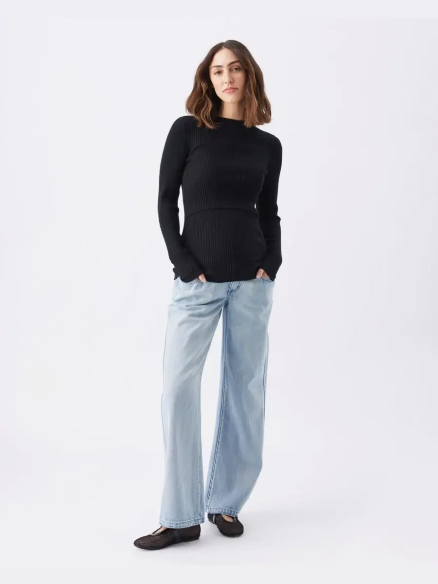 Вязаный комплект для беременных и кормящих мам Ripe Maternity — изображение 2 из 7, черный