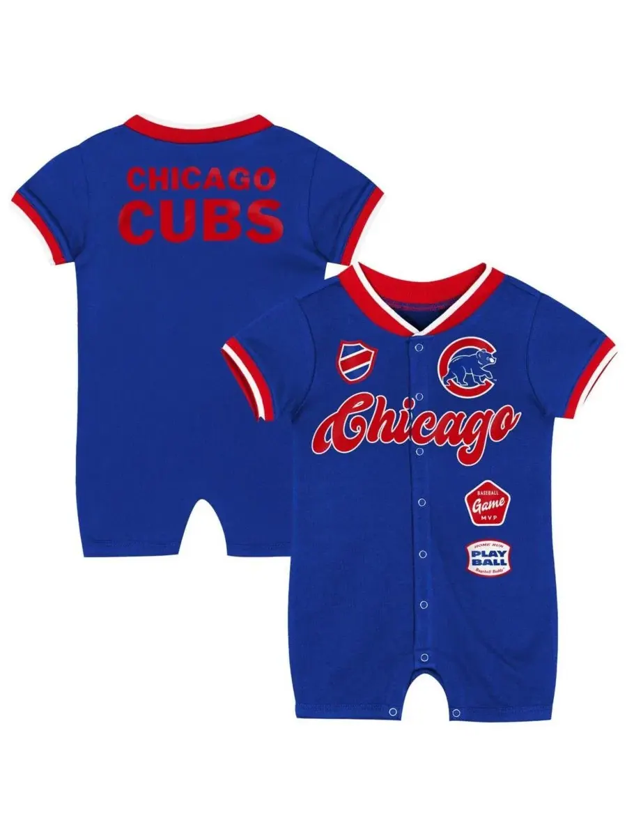 Детский комбинезон для мальчиков и девочек Royal Chicago Cubs Pinch Coverall Outerstuff — изображение 1 из 3, королевский