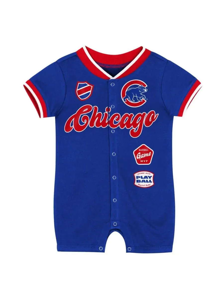 Детский комбинезон для мальчиков и девочек Royal Chicago Cubs Pinch Coverall Outerstuff — изображение 2 из 3, королевский