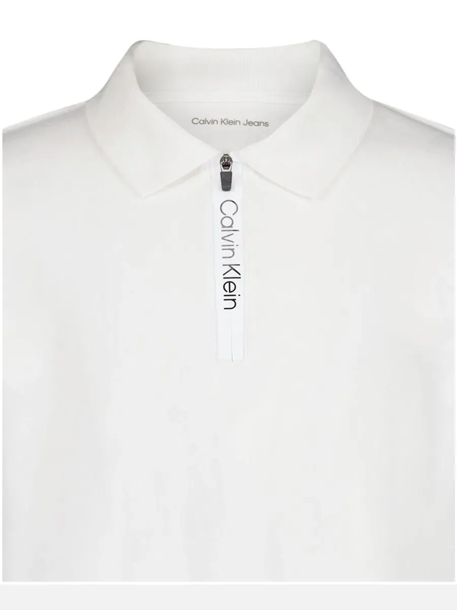 Поло с коротким рукавом для мальчиков 8-20 лет Calvin Klein — изображение 4 из 5, белый