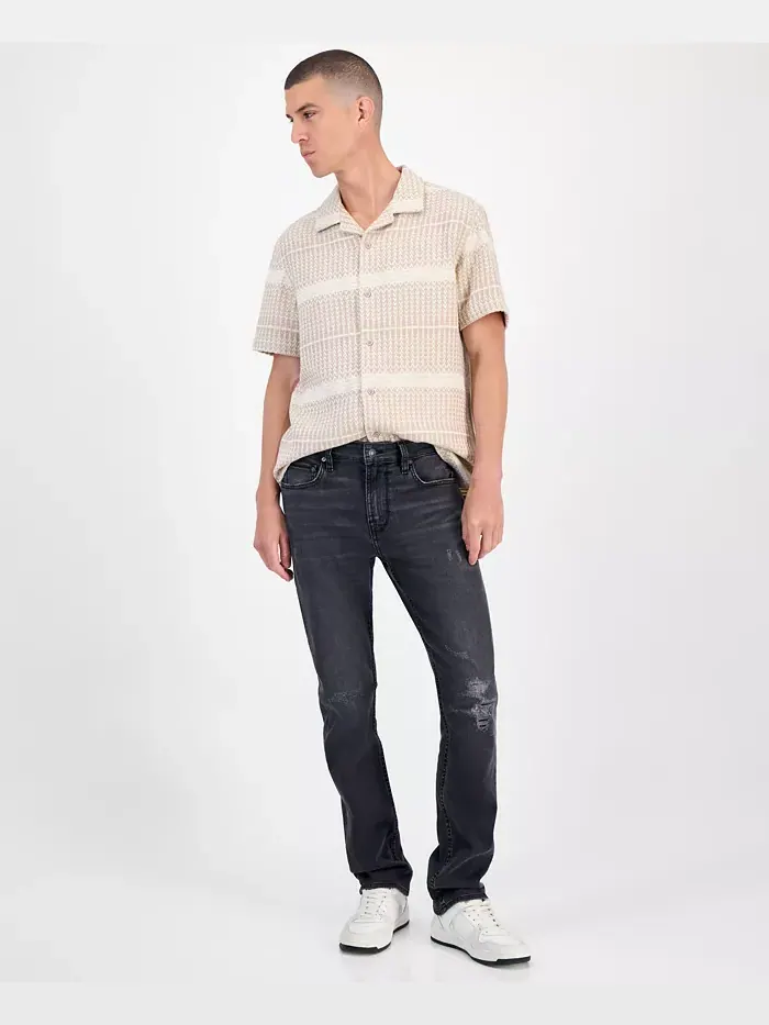 Мужские джинсы Davis Slim Straight Guess — изображение 1 из 4, серый
