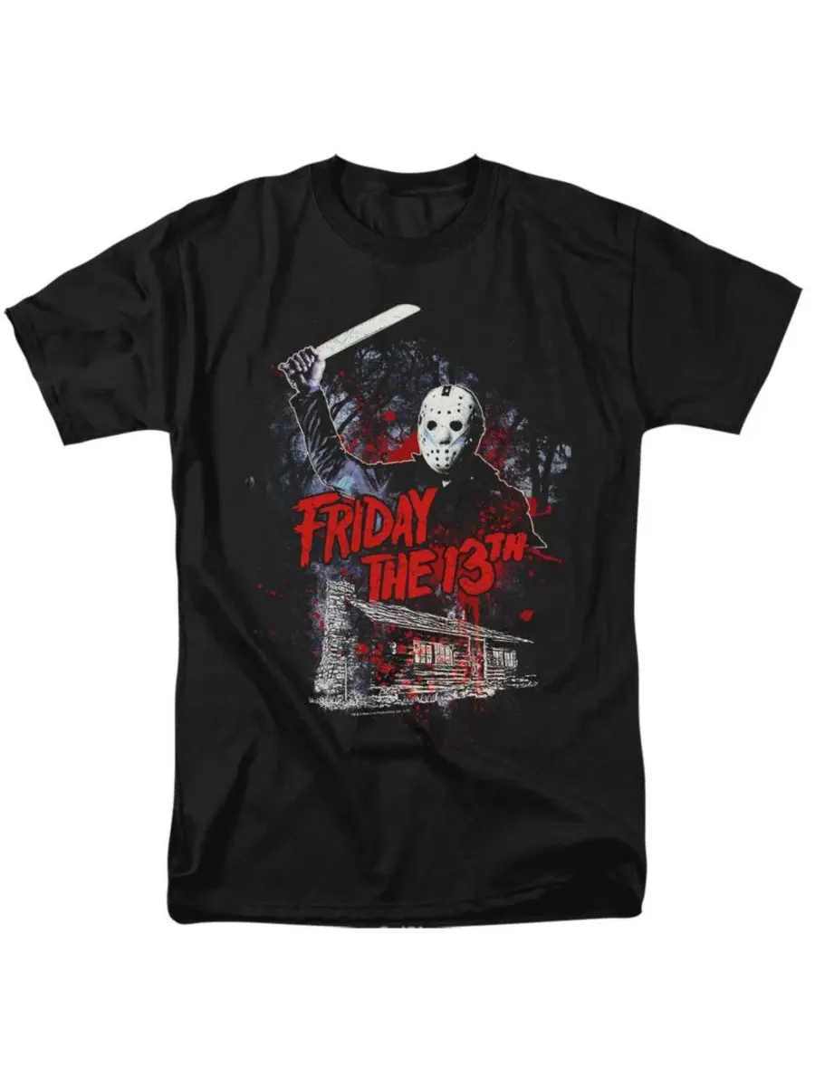 Футболка с принтом Cabin Friday The 13th — изображение 1 из 3, черный