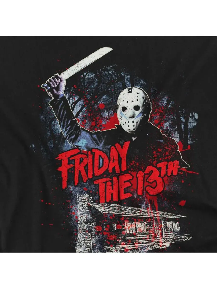 Футболка с принтом Cabin Friday The 13th — изображение 3 из 3, черный